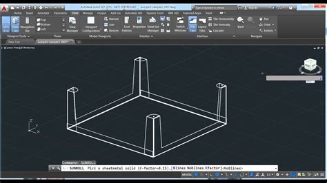 sheet metal in autocad